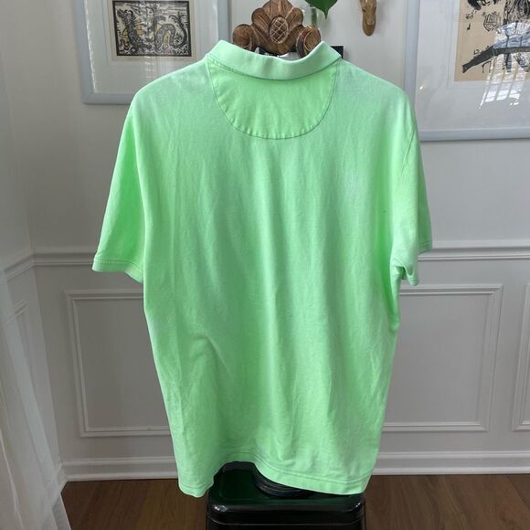 Tommy Bahama Relax Neon Lime Green Golf Polo Shirt XL - Picture 5 of 8